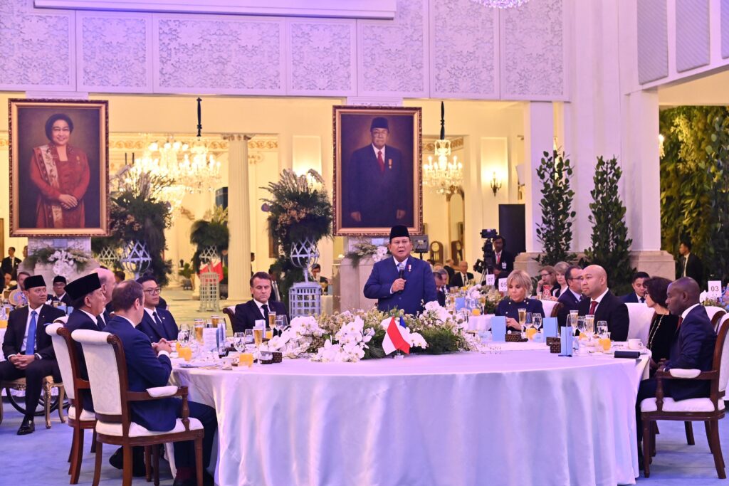 Kunjungan kenegaraan Presiden Republik Prancis Emmanuel Macron di Istana Negara.